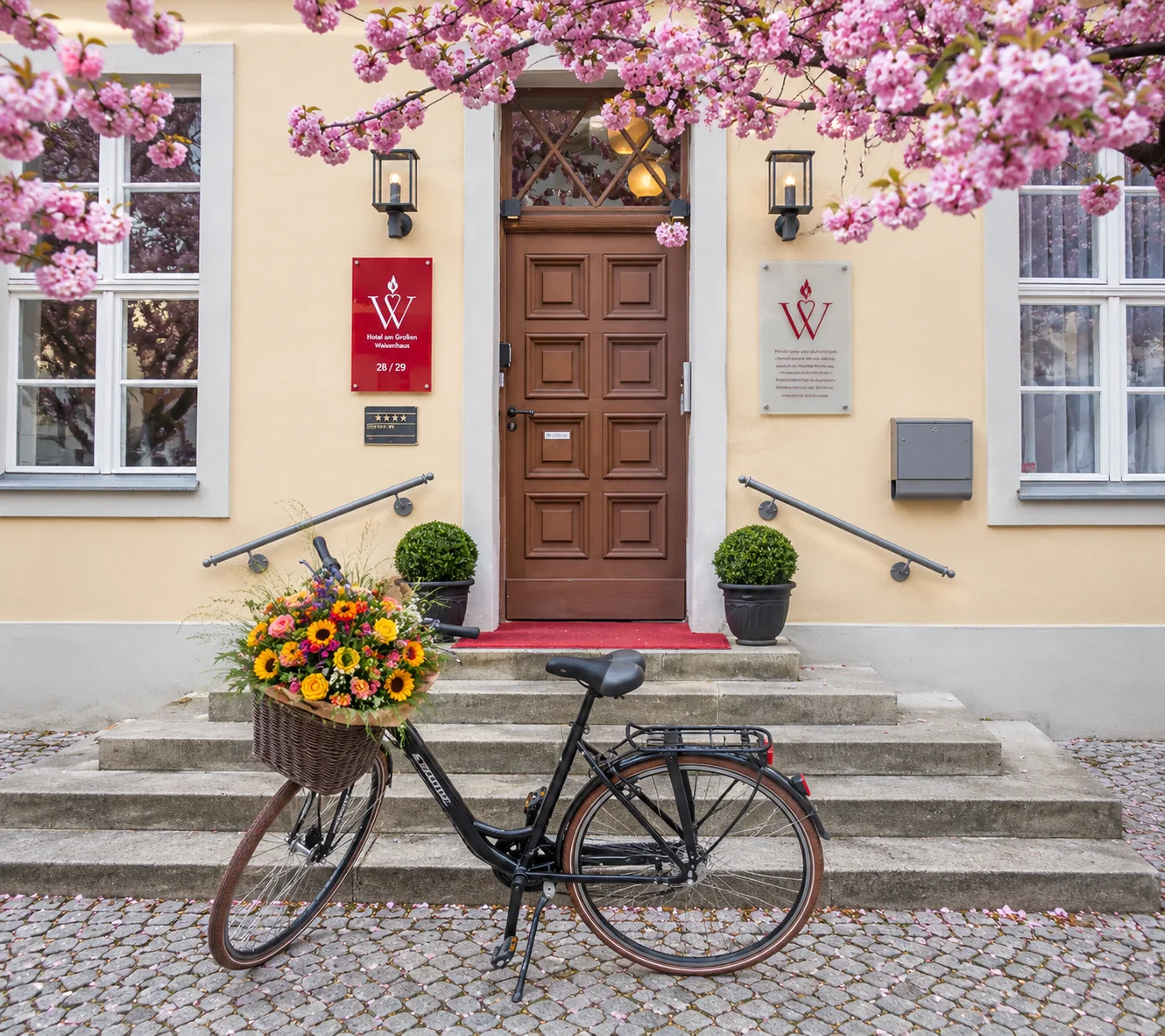 Fahrräder am Hotel am Großen Waisenhaus in Potsdam